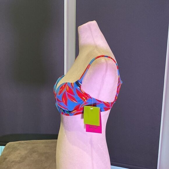 Women’s Tabitha Brown Bikini Top Adjustable Straps Size 0-2 NWT - Picture 4 of 9